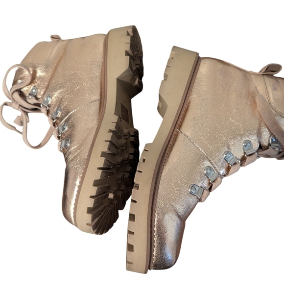 Circus,Sam Edelman,Kinsley Rose Gold Ankle Boots for Women,Size 8.5 - Picture 3 of 5